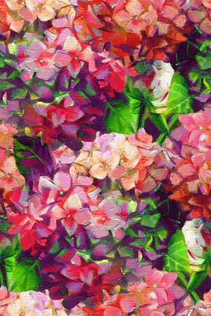 油画花型印花花型图片