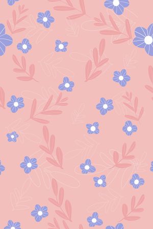 温室花卉印花花型图片