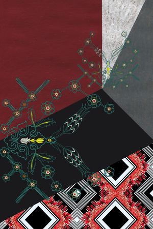 定位花印花花型图片