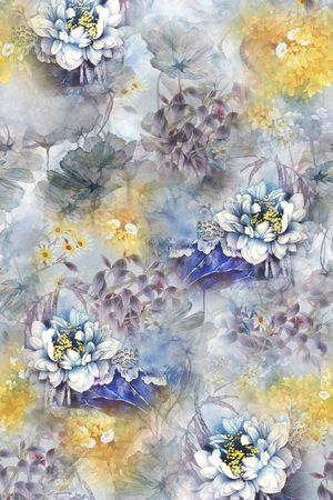 花卉印花花型图片