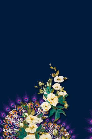 定位花印花花型图片