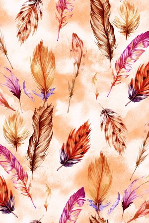 笔触印花花型图片
