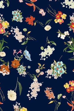 花卉印花花型图片