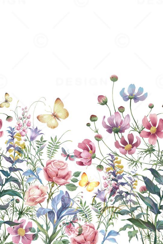 女装定位花印花花型图片