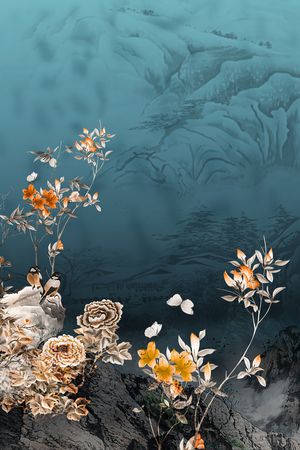 定位花印花花型图片