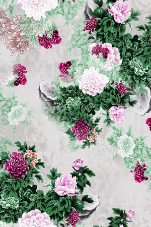 数码花型印花花型图片