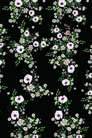 绿植树叶印花花型图片