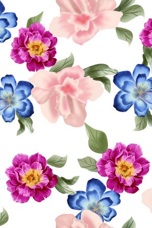 数码花型印花花型图片
