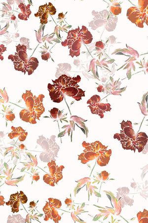 小碎花印花花型图片