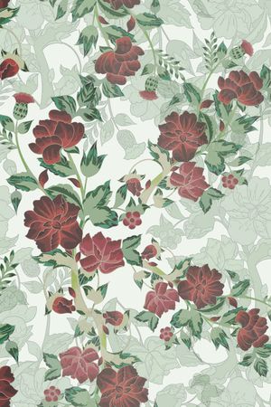 小碎花印花花型图片