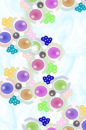珠宝宝石印花花型图片