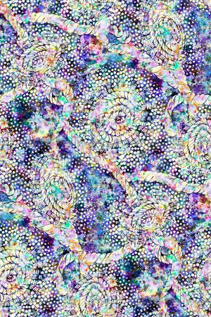 水彩印花花型图片