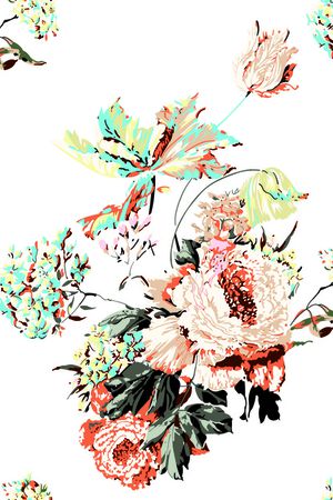 花卉印花花型图片
