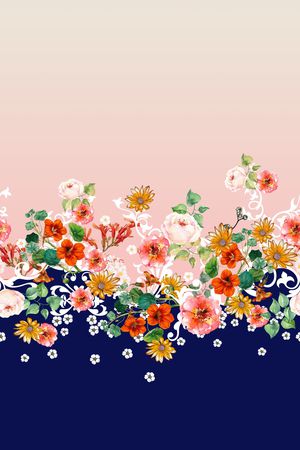 定位花印花花型图片