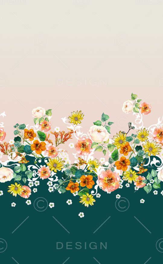 定位花印花花型图片