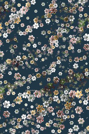 水彩印花花型图片