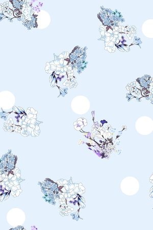 花卉印花花型图片