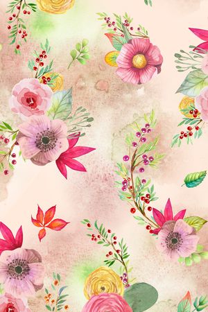 大花印花花型图片