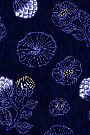 图案——花卉印花花型图片