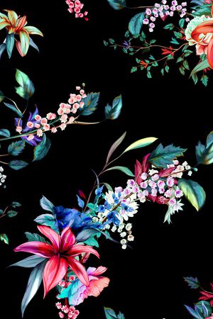 花卉印花花型图片