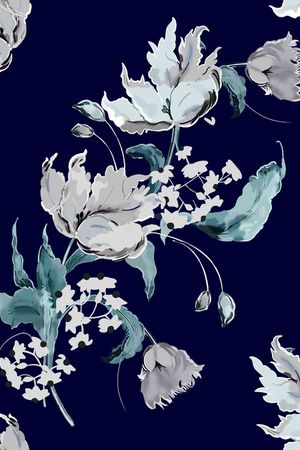 花卉印花花型图片