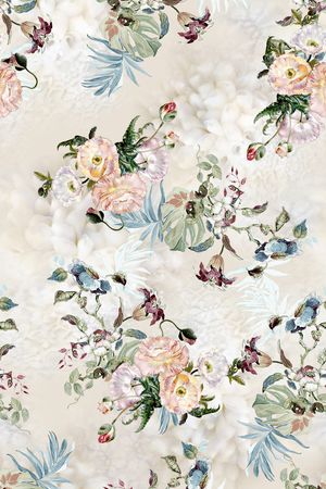 油画花型印花花型图片