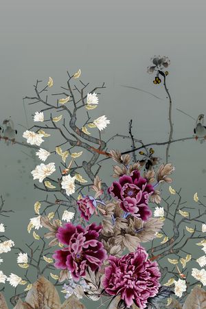 定位花印花花型图片