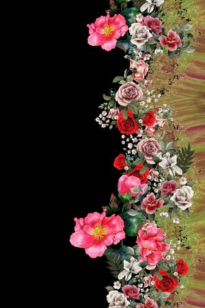 定位花印花花型图片
