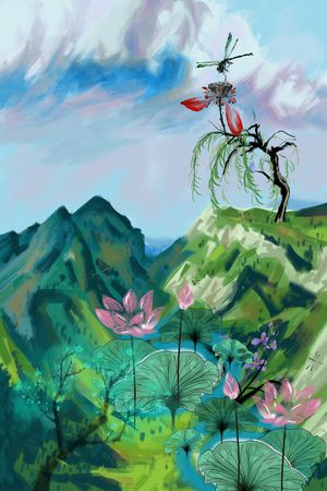 定位花印花花型图片