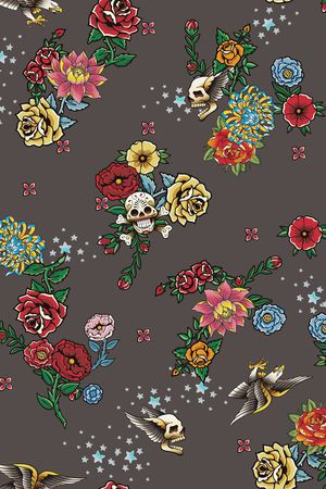 花卉印花花型图片
