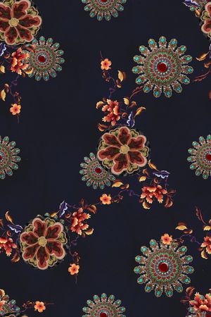 复古印花花型图片