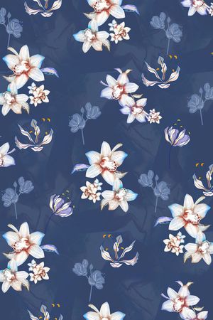 旗袍印花花型图片