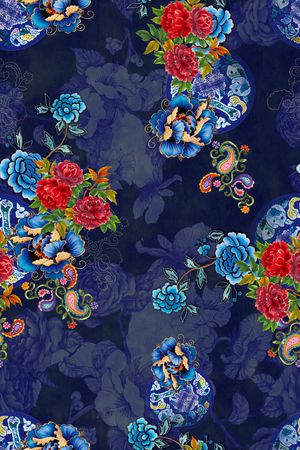 花卉印花花型图片