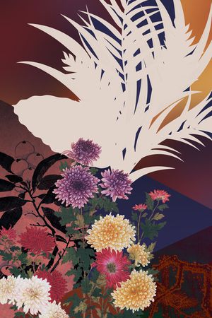 几何印花花型图片