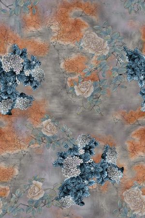 香云纱印花花型图片