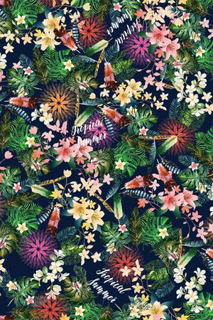 花卉印花花型图片