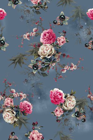 简约印花花型图片