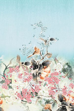 定位花印花花型图片