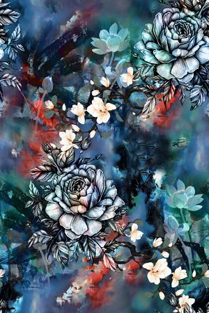 香云纱印花花型图片