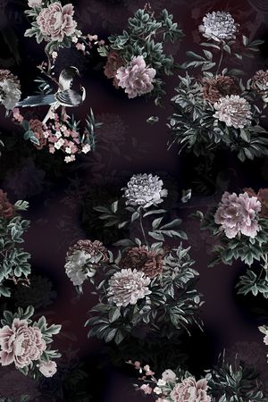 旗袍印花花型图片