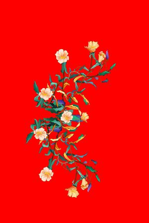 女装定位花印花花型图片