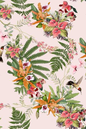鸟印花花型图片