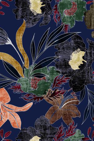 纹理印花花型图片