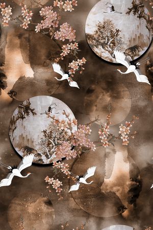 香云纱印花花型图片