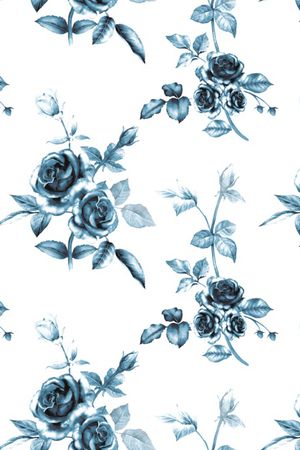 玫瑰花印花花型图片