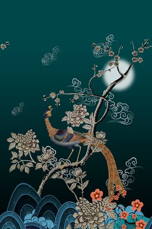 大牌风印花花型图片