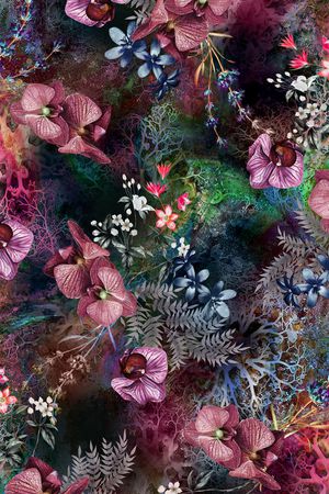 花卉印花花型图片