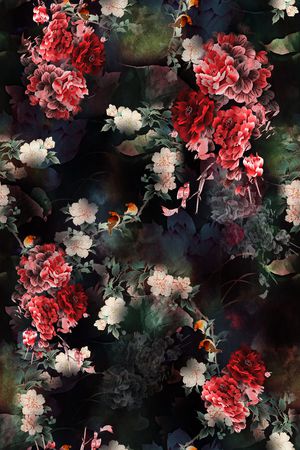 香云纱印花花型图片