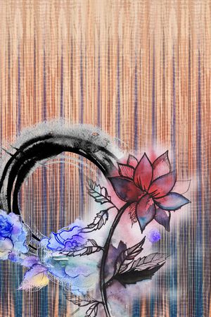 线条印花花型图片