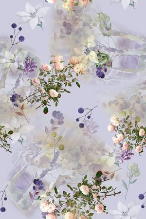 花卉印花花型图片